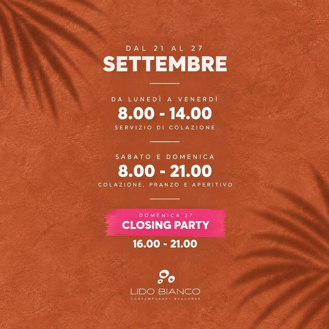 CLOSING PARTY